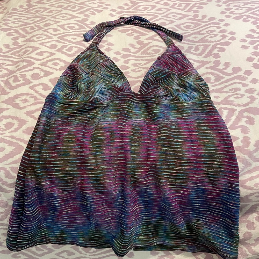 Lucky Brand Tye Dyed bikini top.